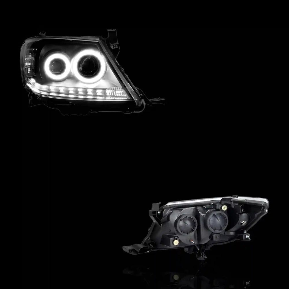 
                  
                    Halo Angel Eyes Projector Headlights – Fits Toyota Hilux N70 (2005 - 2015) | LH + RH Pair - Blckline Automotive
                  
                