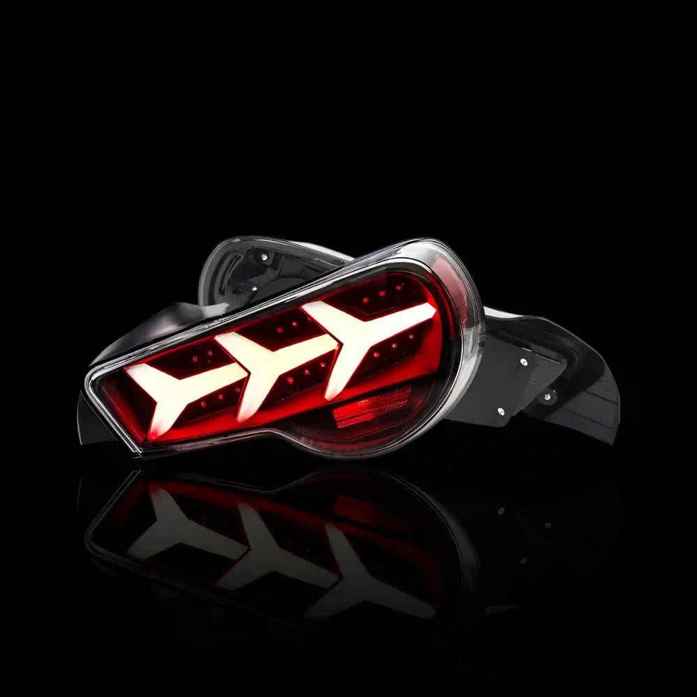 Lambo - Style Sequential Black LED Tail Lights – Fits Subaru BRZ (2013 - 2020) | LH + RH Pair - Blckline Automotive