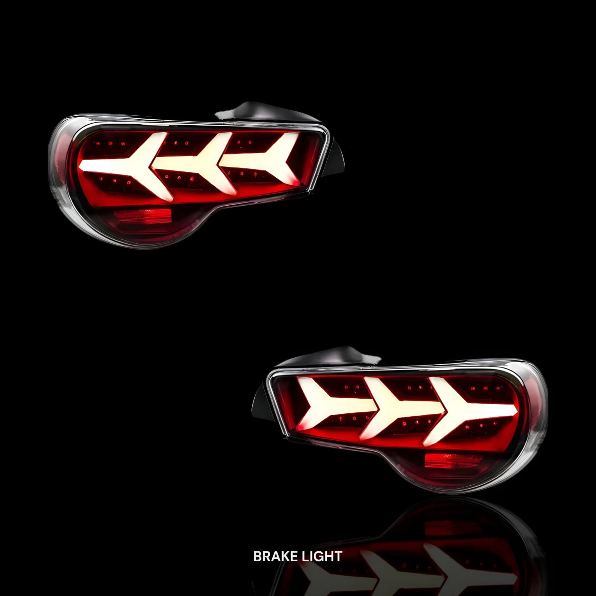 Lambo - Style Sequential Black LED Tail Lights – Fits Toyota 86 / GT86 (2012–2020) | LH + RH Pair - Blckline Automotive