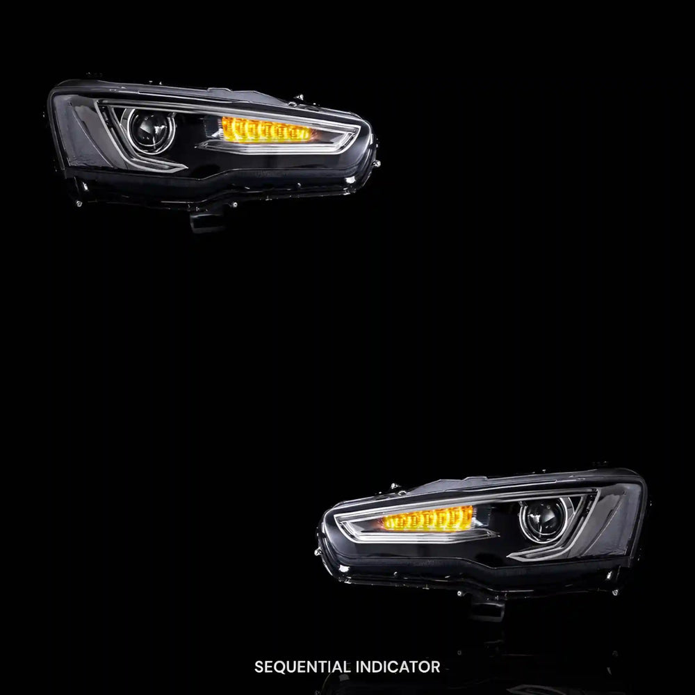 
                  
                    LED DRL Headlights – Fits Mitsubishi Lancer Evolution X CF CJ (2007 - 2017) | LH + RH Pair - Blckline Automotive
                  
                