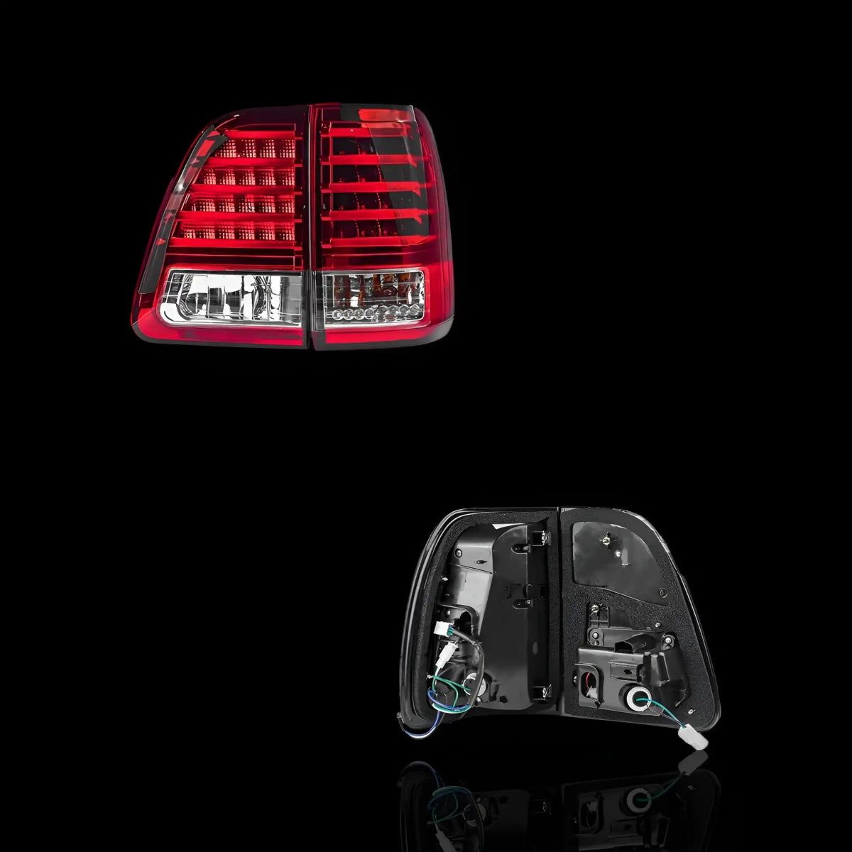 LED Tail Lights – Fits Toyota LandCruiser 100 Series (1998–2007) | LH + RH Pair - Blckline Automotive