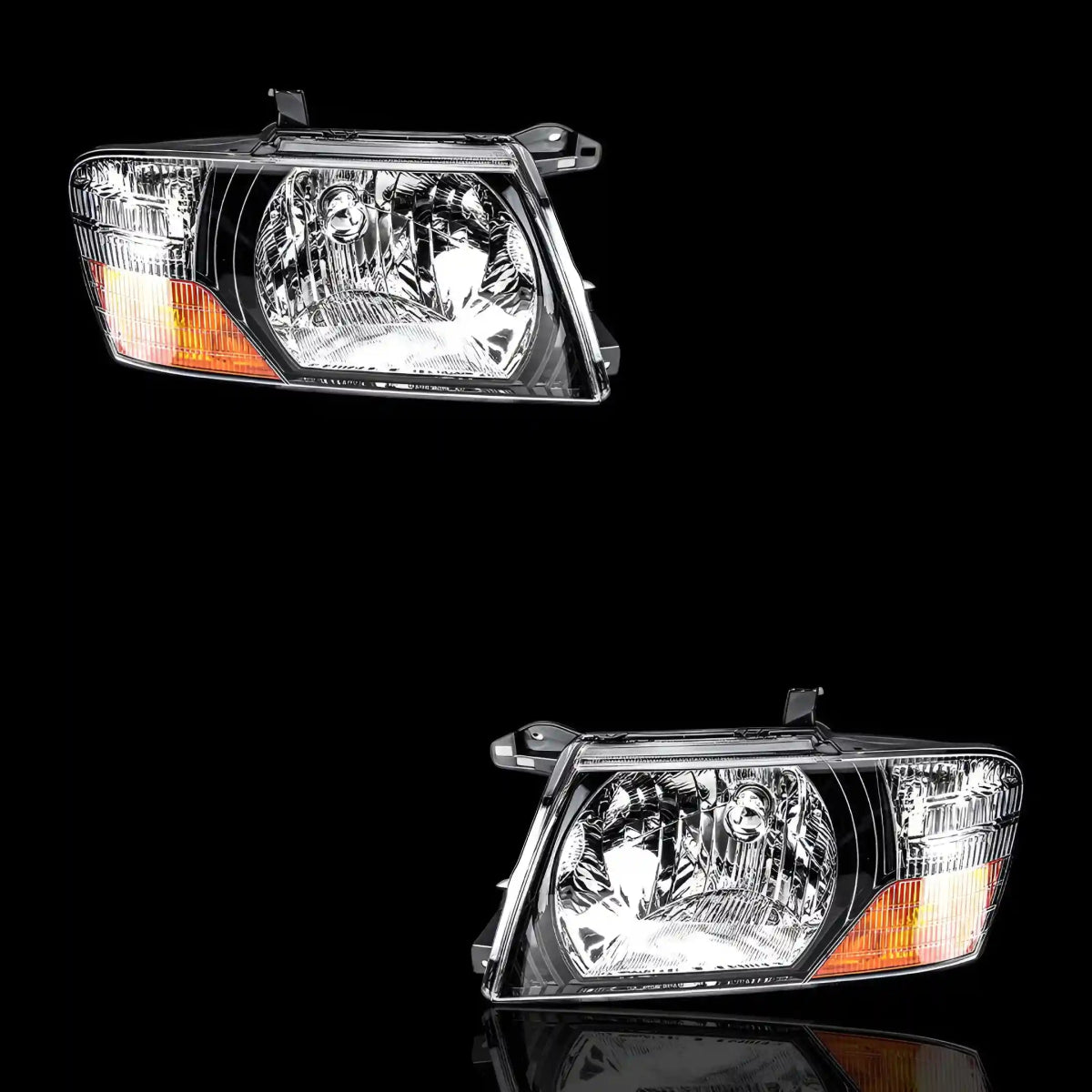 OEM Style Headlights – Fits Mitsubishi Pajero NP (2000 - 2006) | LH + RH Pair - Blckline Automotive