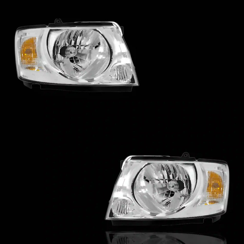 OEM - Style Headlights – Fits Nissan Patrol / Safari GU Y61 (2004 - 2015) | LH + RH Pair - Blckline Automotive