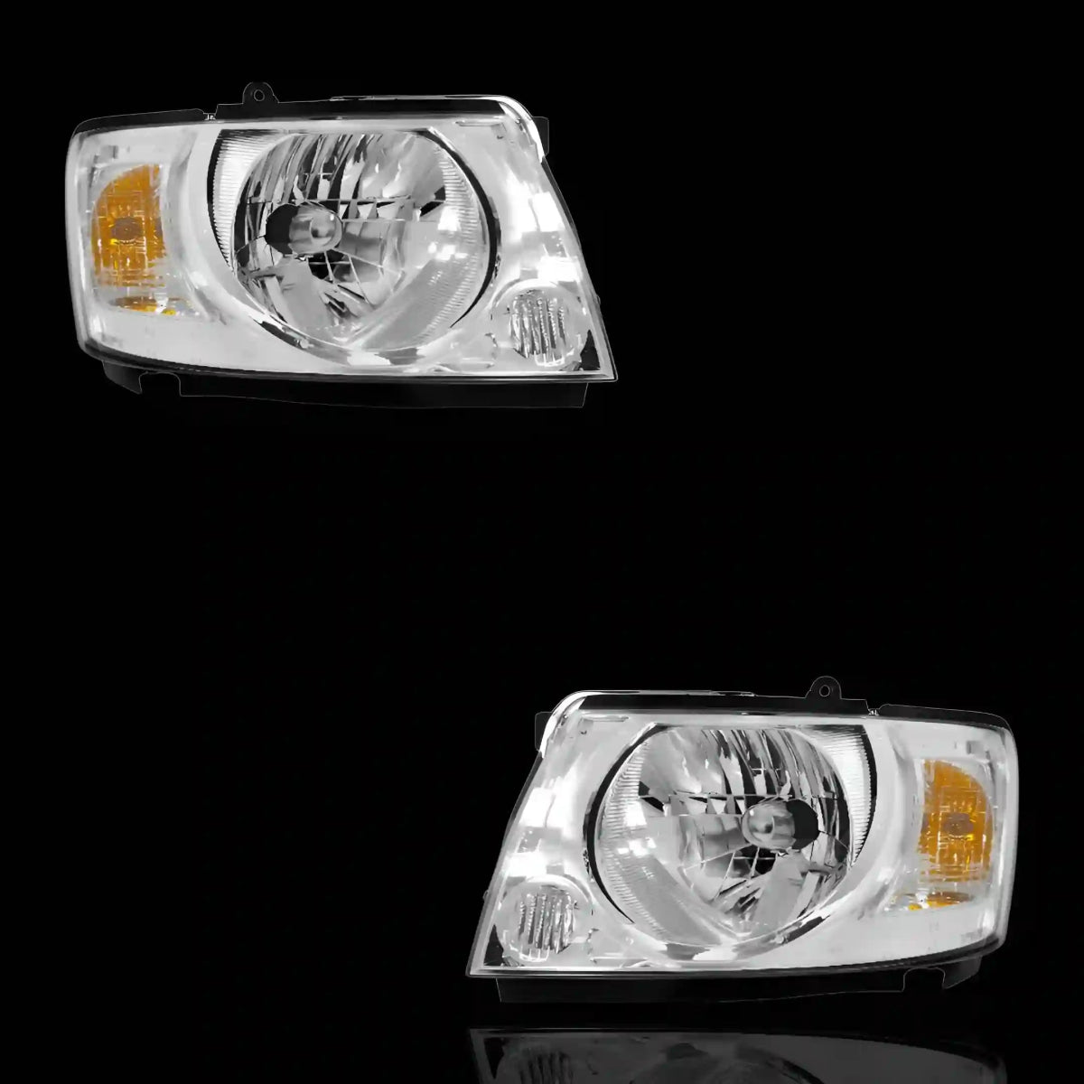 OEM - Style Headlights – Fits Nissan Patrol / Safari GU Y61 (2004 - 2015) | LH + RH Pair - Blckline Automotive