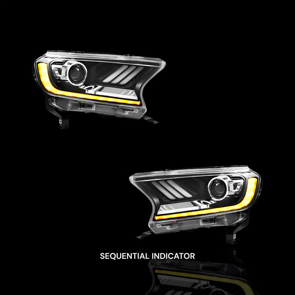 
                  
                    ORION Sequential Headlights – Fits Ford Ranger PX MK2 / MK3 (2015–2021) | LH + RH Pair - Blckline Automotive
                  
                
