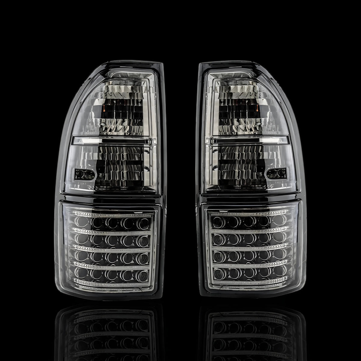 Prestige Series Smoked Tail Lights – Fits Toyota LandCruiser Prado 90 / 95 Series (1996–2002) | LH + RH Pair - Blckline Automotive