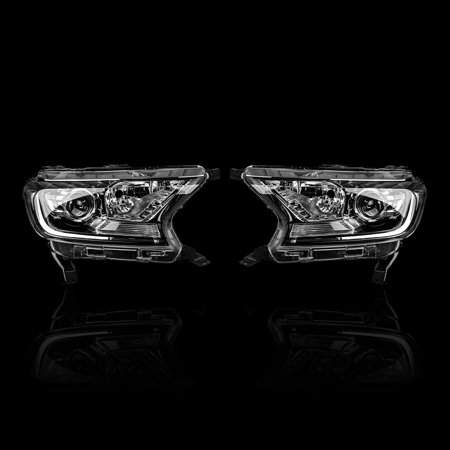Projector Headlights – Fits Ford Ranger PX MK2 (2015–2018) | LH + RH Pair - Blckline Automotive