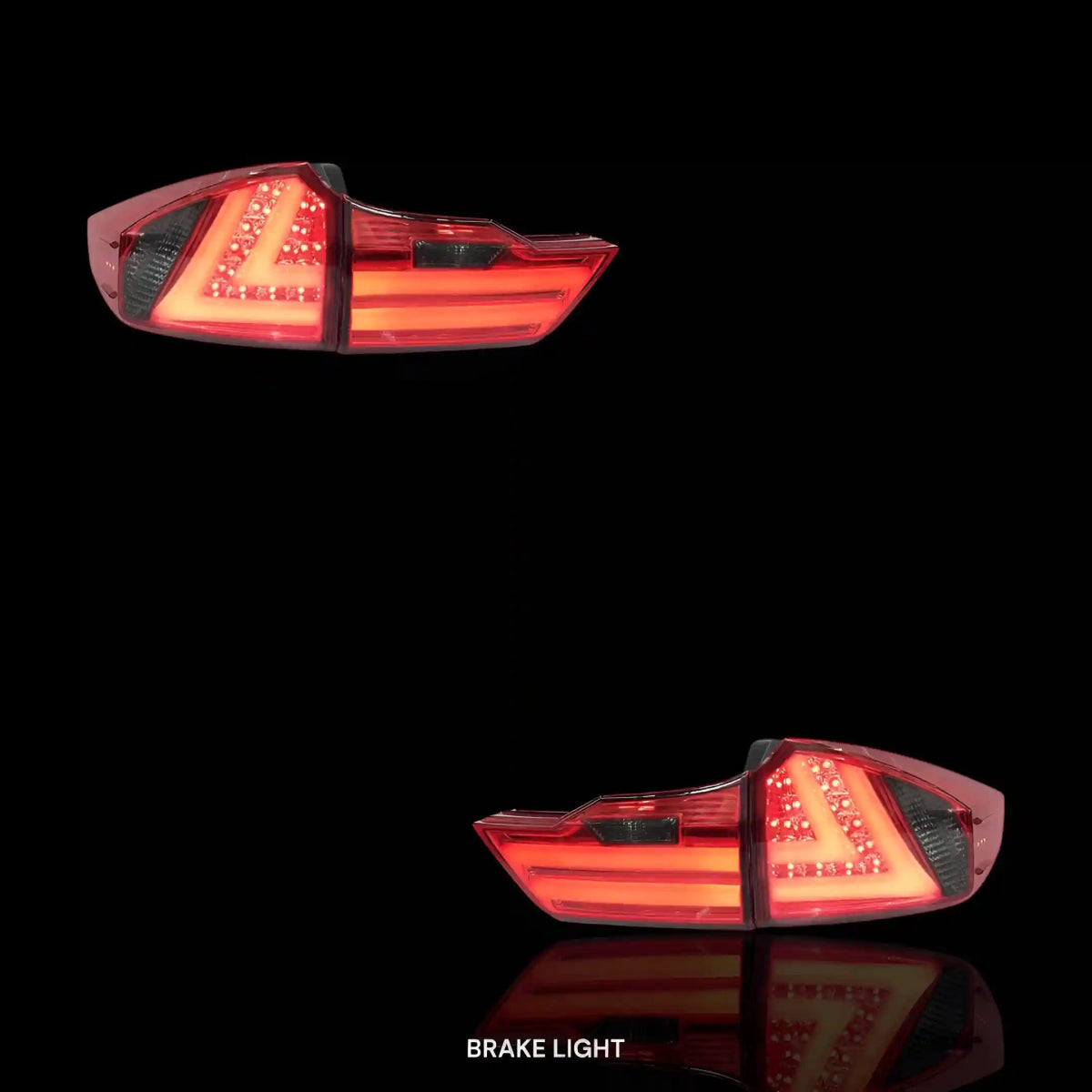 Red Smoked LED Tail Lights – Fits Honda City GM6 (2014 - 2017) | LH + RH Pair - Blckline Automotive