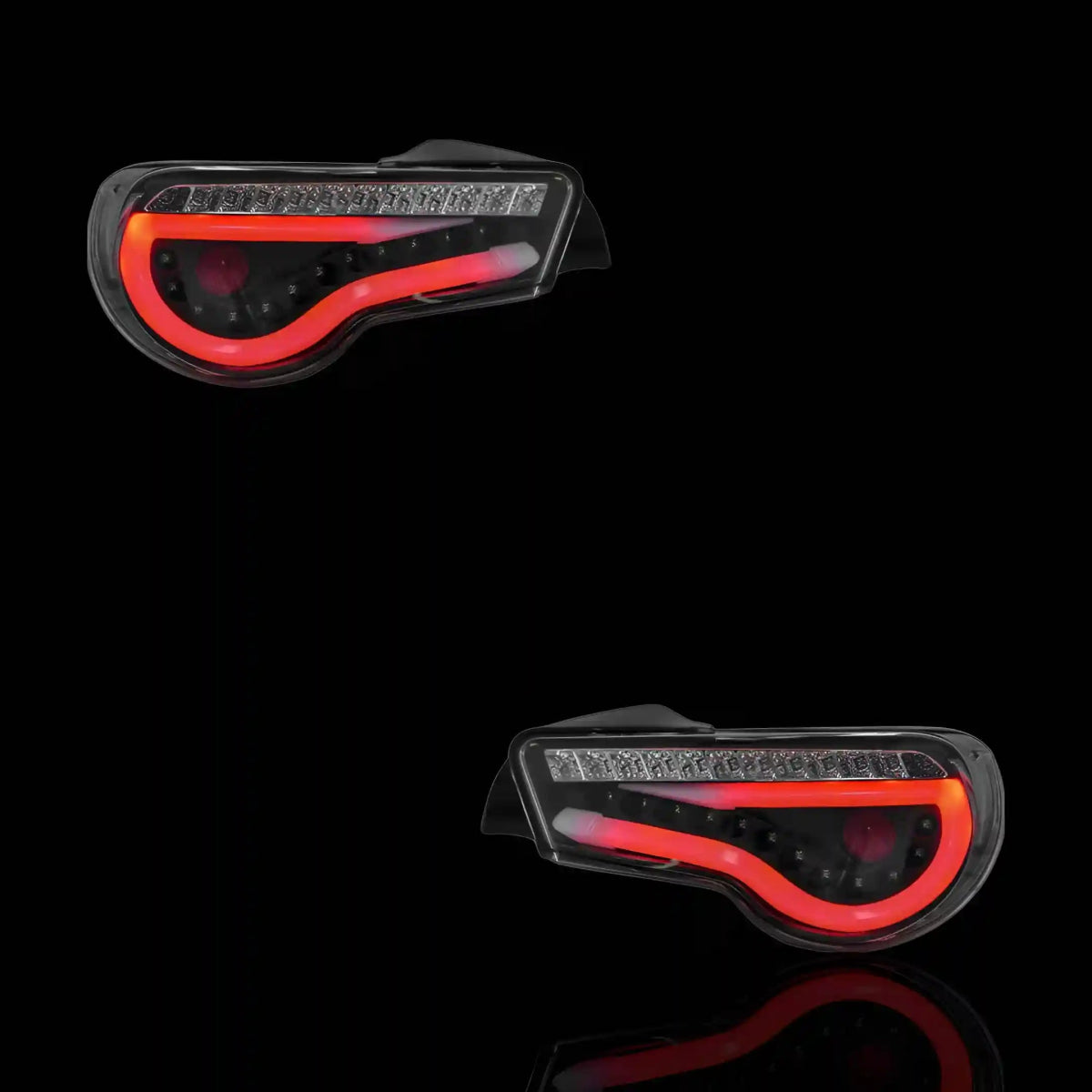 Sequential Black 3D Stripe Bar Full LED Tail Lights – Fits Subaru BRZ ZC6 (2012 - 2021) | LH + RH Pair - Blckline Automotive