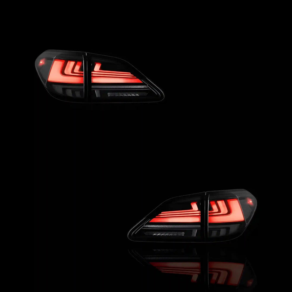 Sequential Black Smoked LED Tail Lights – Fits Lexus RX400h MHU38 (2008) | LH + RH Pair - Blckline Automotive