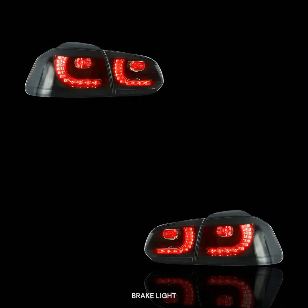 Sequential Black Smoked Tail Lights – Fits Volkswagen Golf VI MK6 (2008 - 2012) | LH + RH Pair - Blckline Automotive