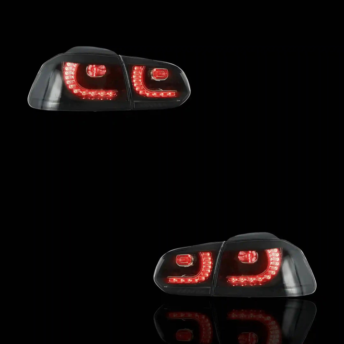 Sequential Black Smoked Tail Lights – Fits Volkswagen Golf VI MK6 (2008 - 2012) | LH + RH Pair - Blckline Automotive