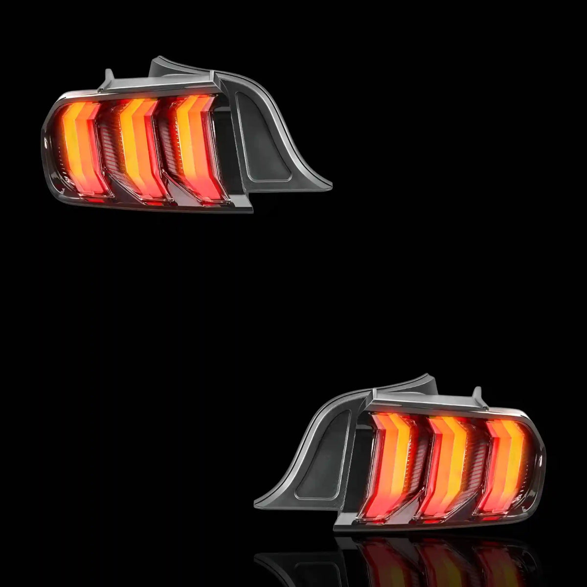 Sequential Clear Full LED Tail Lights – Fits Ford Mustang FM / FN (2015 - 2021) | LH + RH Pair - Blckline Automotive
