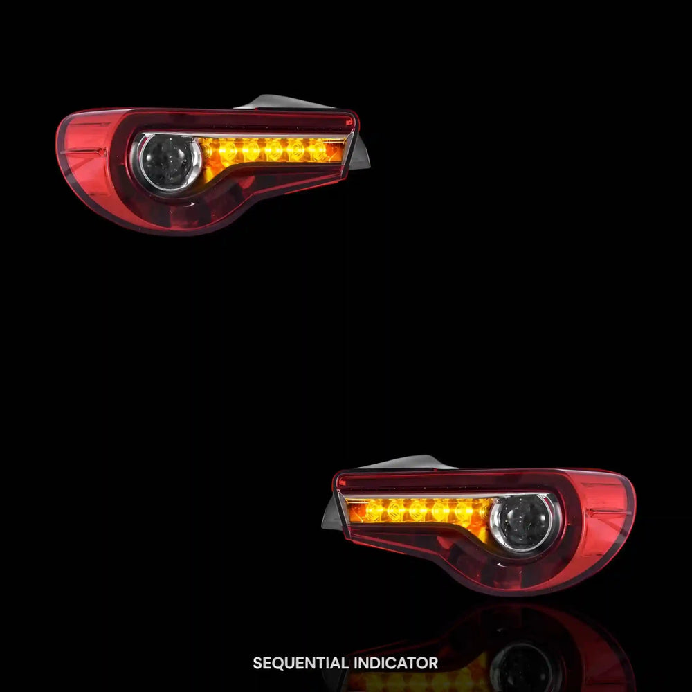 
                  
                    Sequential Clear Red Full LED Tail Lights – Fits Subaru BRZ / ZC6 1st Gen. (2012 - 2021) | LH + RH Pair - Blckline Automotive
                  
                