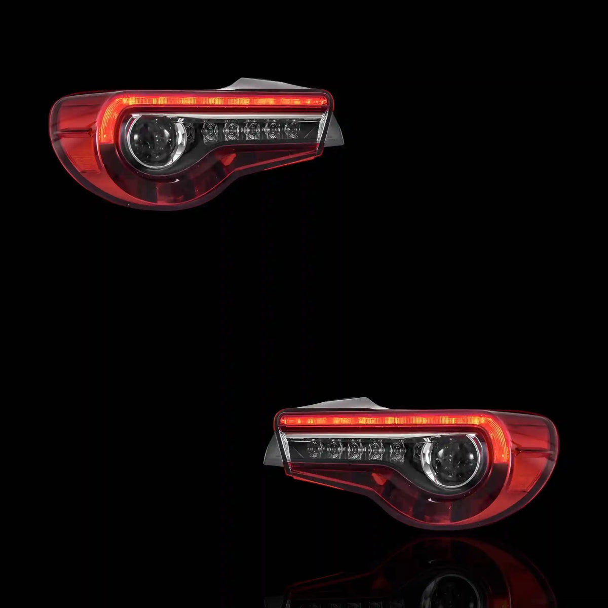 Sequential Clear Red Full LED Tail Lights – Fits Toyota 86 / ZN6 1st Gen. (2012 - 2021) | LH + RH Pair - Blckline Automotive