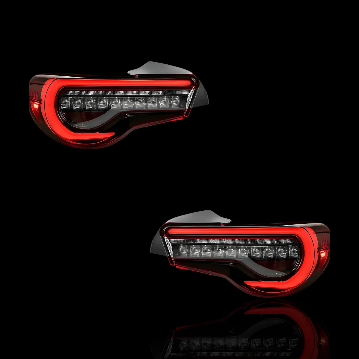 Sequential Clear Red Full LED Tail Lights – Fits Toyota 86 / ZN6 1st Gen. (2012–2021) | LH + RH Pair - Blckline Automotive