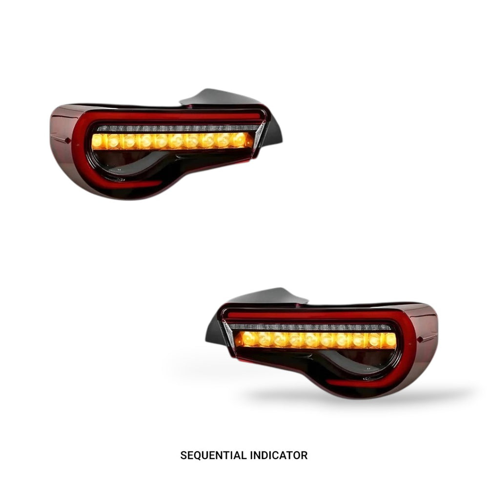 Sequential Clear Red Full LED Tail Lights – Fits Toyota 86 / ZN6 1st ...
