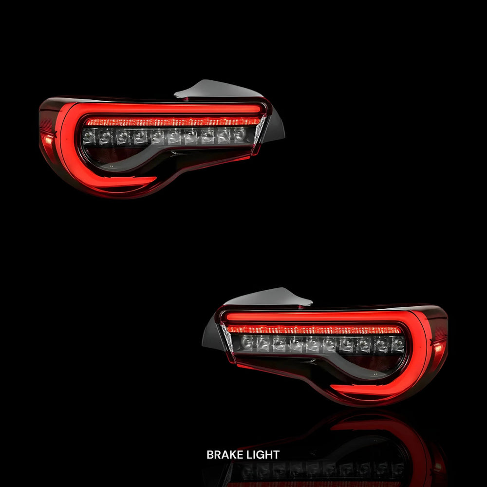 Sequential Clear Red Full LED Tail Lights – Fits Toyota 86 / ZN6 1st Gen. (2012–2021) | LH + RH Pair - Blckline Automotive