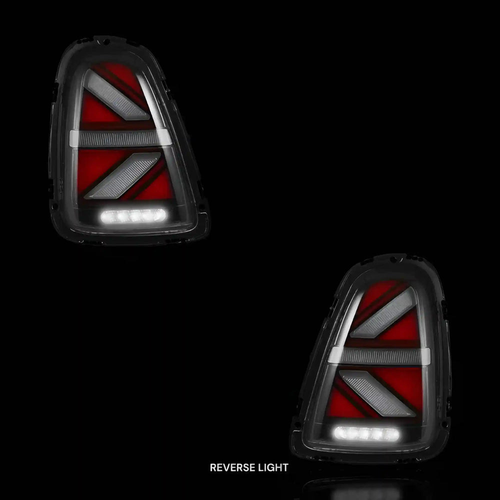 
                  
                    Sequential Clear Red LED Tail Lights – Fits Mini Cooper R56 / R57 / R58 / R59 (2007 - 2015) | LH + RH Pair - Blckline Automotive
                  
                