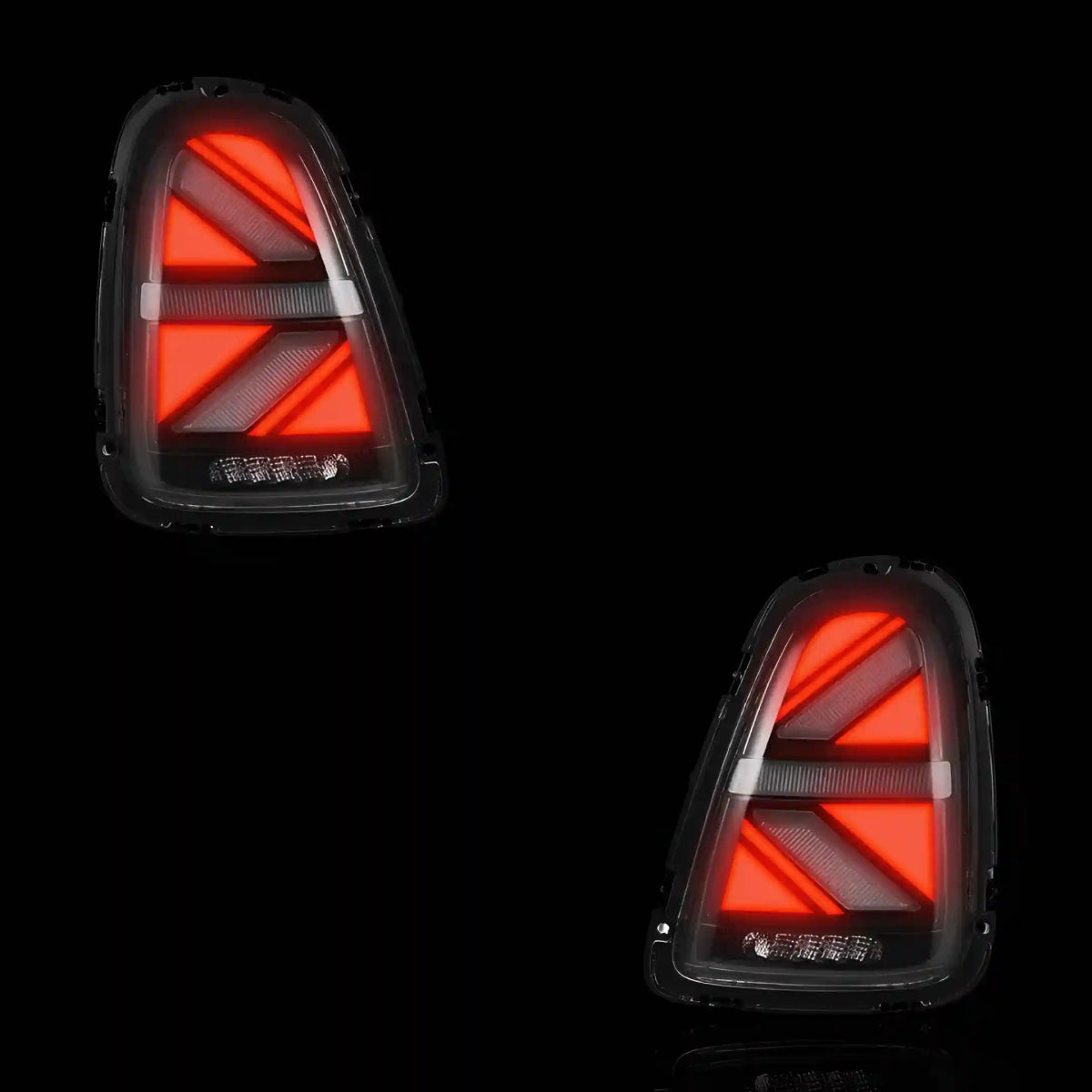 Sequential Clear Red LED Tail Lights – Fits Mini Cooper R56 / R57 / R58 / R59 (2007 - 2015) | LH + RH Pair - Blckline Automotive