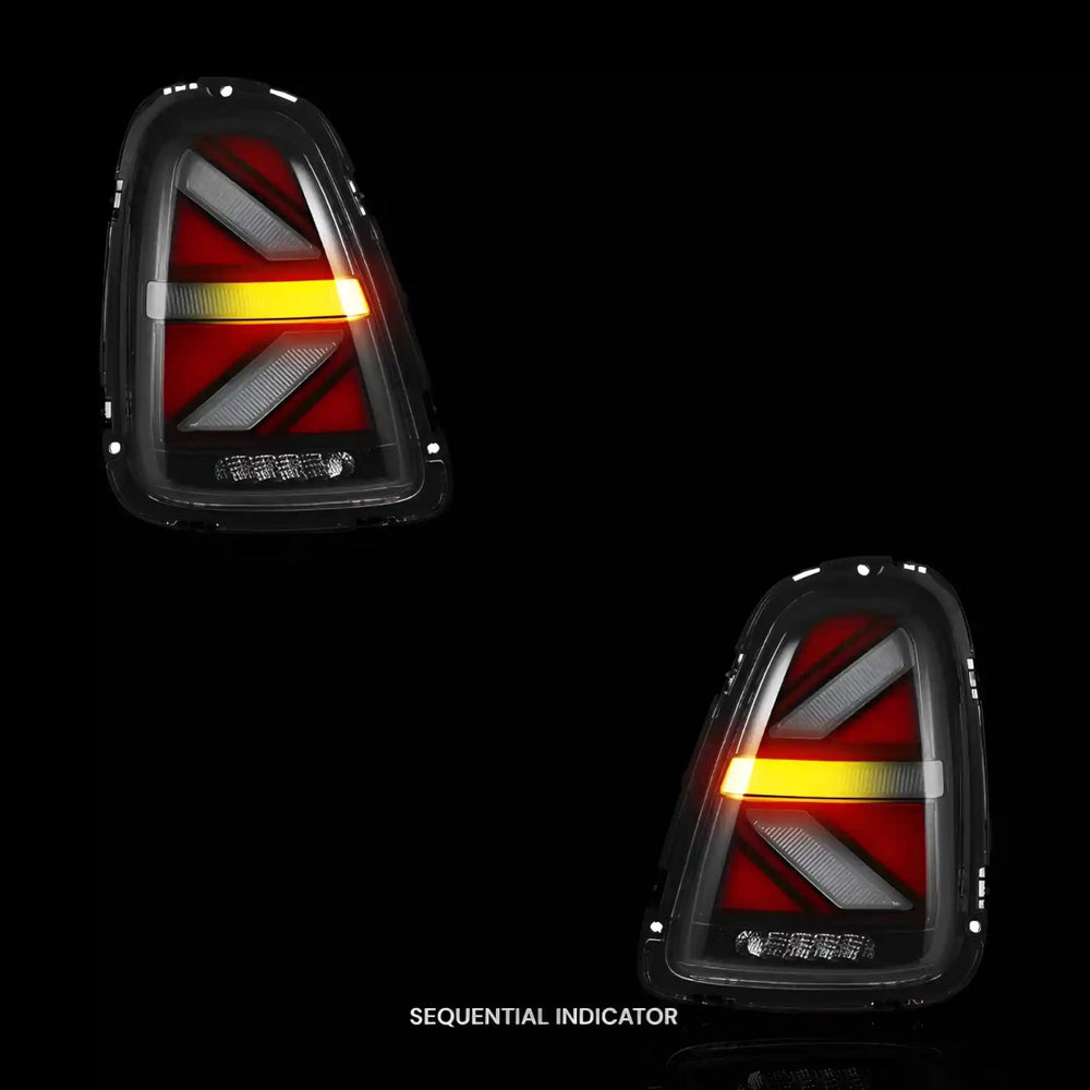 
                  
                    Sequential Clear Red LED Tail Lights – Fits Mini Cooper R56 / R57 / R58 / R59 (2007 - 2015) | LH + RH Pair - Blckline Automotive
                  
                