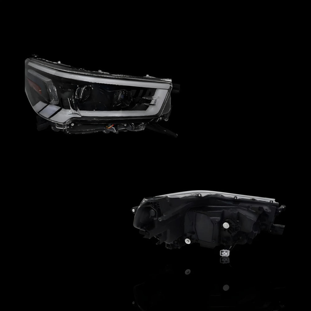 
                  
                    Sequential DRL Projector Headlights – Fits Toyota Hilux N80 (2020–2024) | LH + RH Pair - Blckline Automotive
                  
                