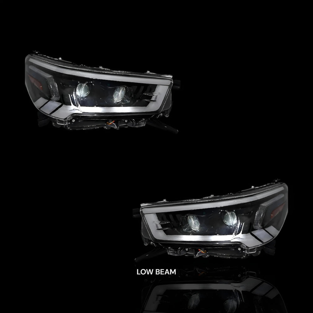 
                  
                    Sequential DRL Projector Headlights – Fits Toyota Hilux N80 (2020–2024) | LH + RH Pair - Blckline Automotive
                  
                