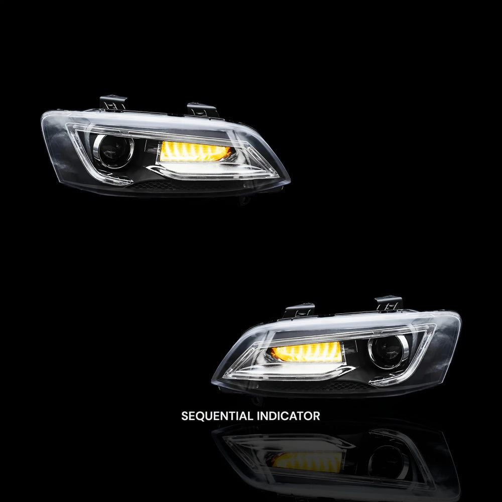
                  
                    Sequential Headlights – Fits Holden Commodore VE Series 1 & 2 (2006–2013) | LH + RH Pair - Blckline Automotive
                  
                