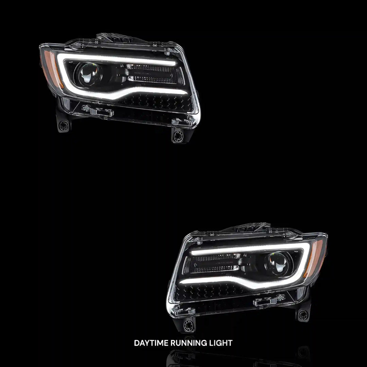 Sequential Headlights – Fits Jeep Grand Cherokee (2014 - 2022) | LH + RH Pair - Blckline Automotive