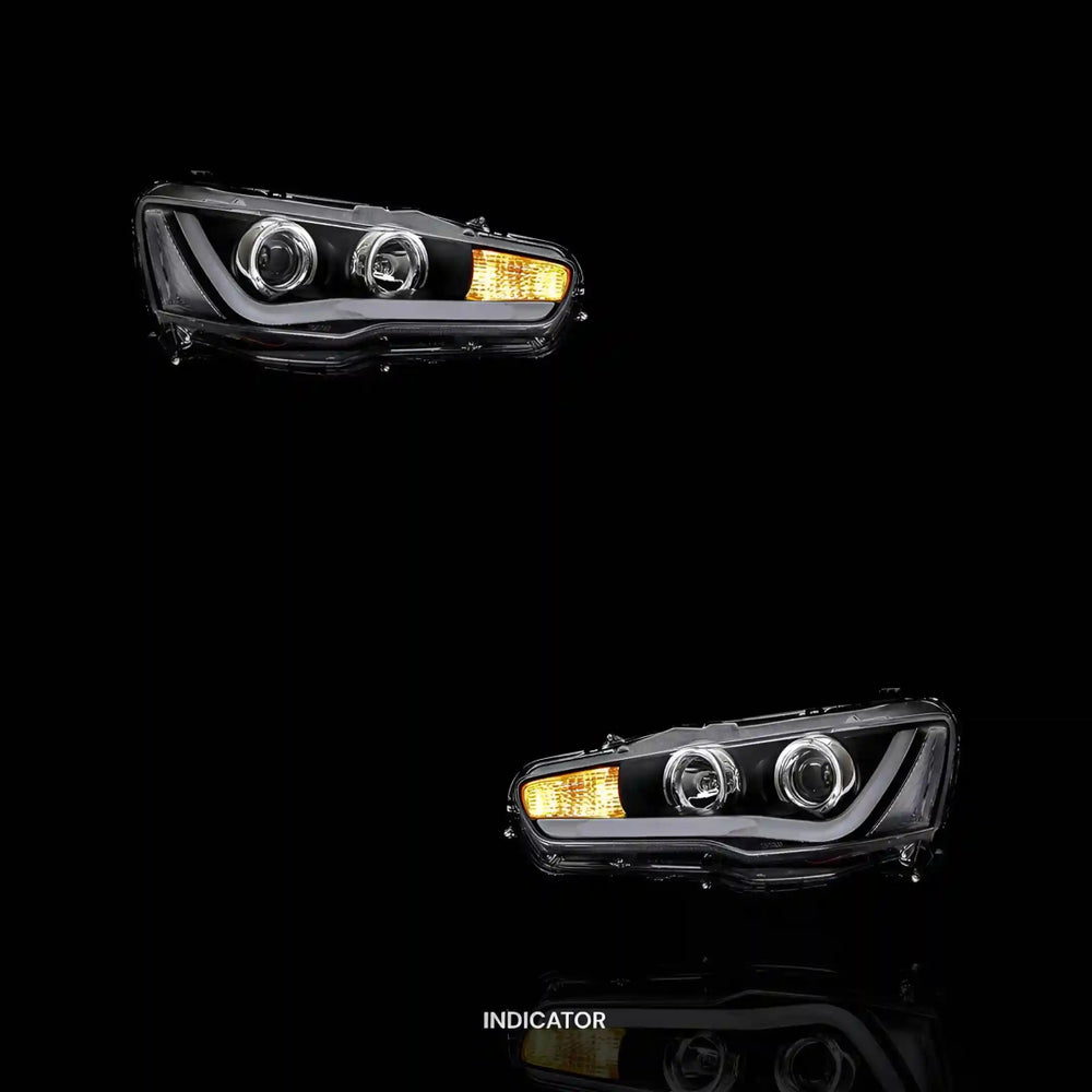 
                  
                    Sequential Headlights – Fits Mitsubishi Lancer Evolution X CF CJ (2007 - 2017) | Both (LH + RH) - Blckline Automotive
                  
                