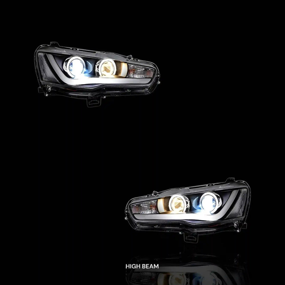 Sequential Headlights – Fits Mitsubishi Lancer Evolution X CF CJ (2007 - 2017) | Both (LH + RH) - Blckline Automotive