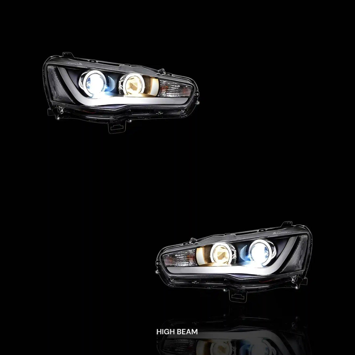 Sequential Headlights – Fits Mitsubishi Lancer Evolution X CF CJ (2007 - 2017) | Both (LH + RH) - Blckline Automotive