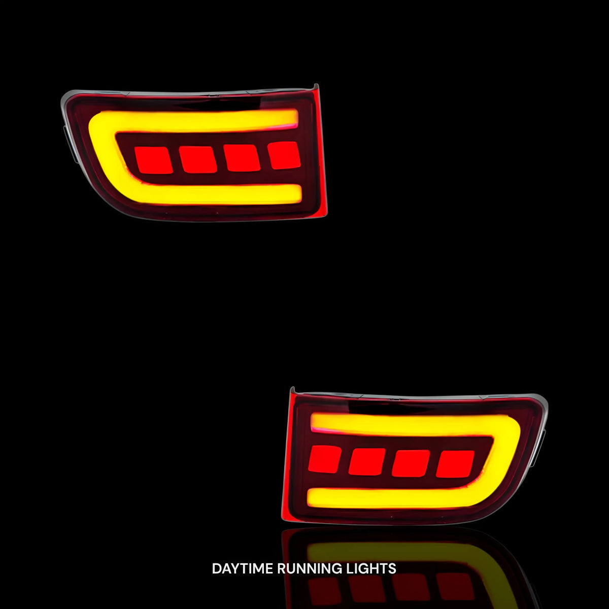 Sequential LED Brake Signal Rear Bumper Lights – Fits Toyota Prado 120 Series All Models (2002 - 2009) | LH + RH Pair - Blckline Automotive