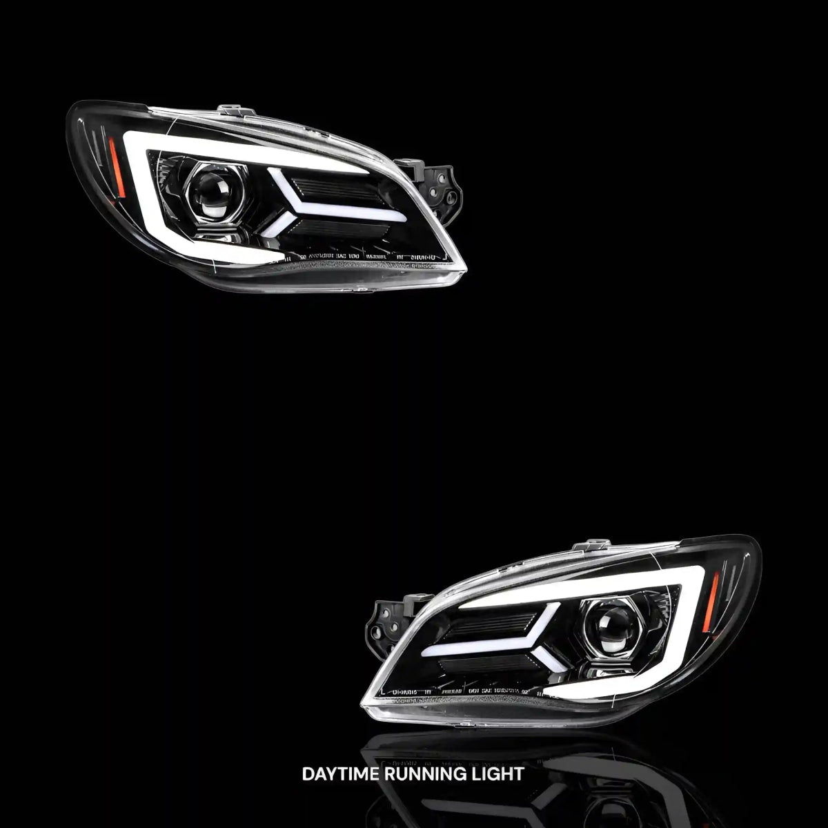 Sequential Projector Headlights – Fits Subaru Impreza GD WRX Hawk Eye (2006 - 2007) | LH + RH Pair - Blckline Automotive