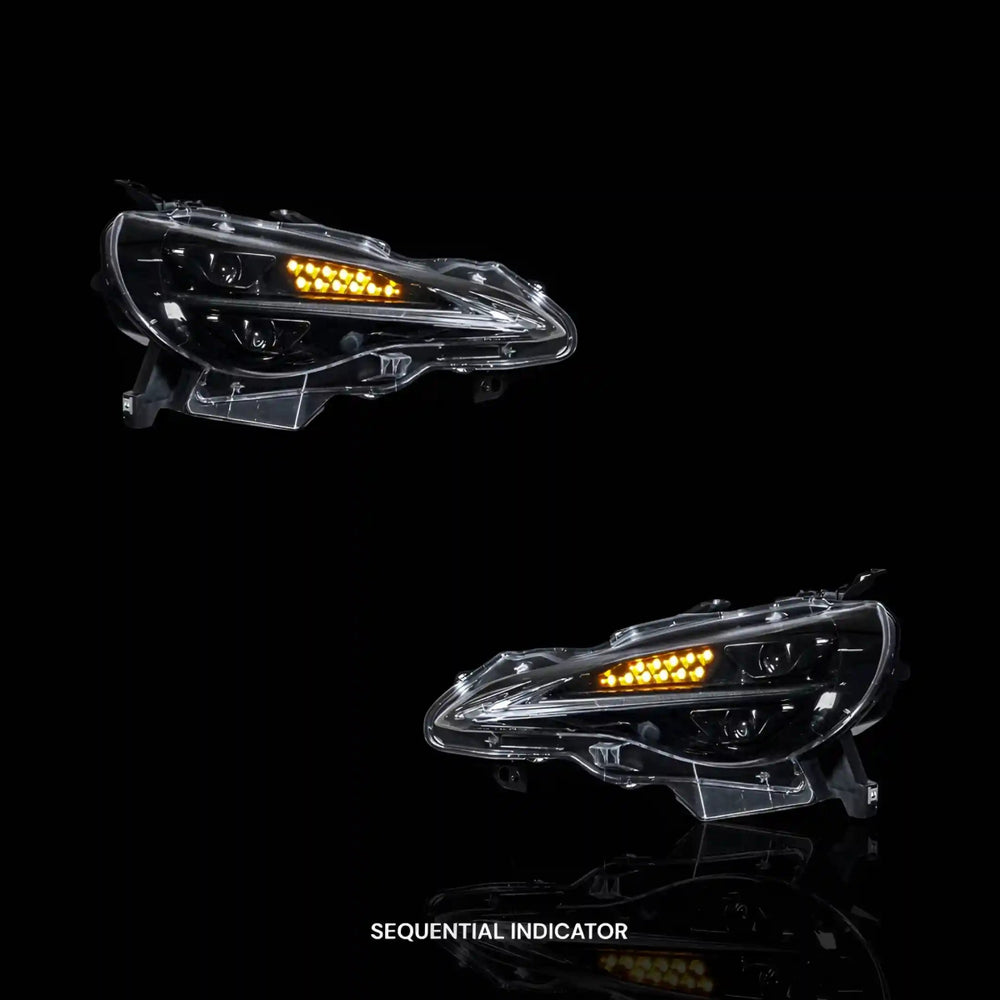 
                  
                    Sequential Projector Headlights – Fits Toyota 86 GT86 (2012 - 2021) | Both (LH + RH) - Blckline Automotive
                  
                