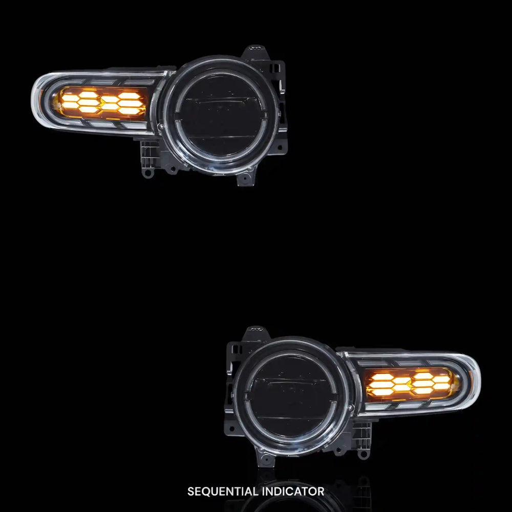 Sequential Projector Headlights – Fits Toyota FJ Cruiser (2007 - 2017) | LH + RH Pair - Blckline Automotive