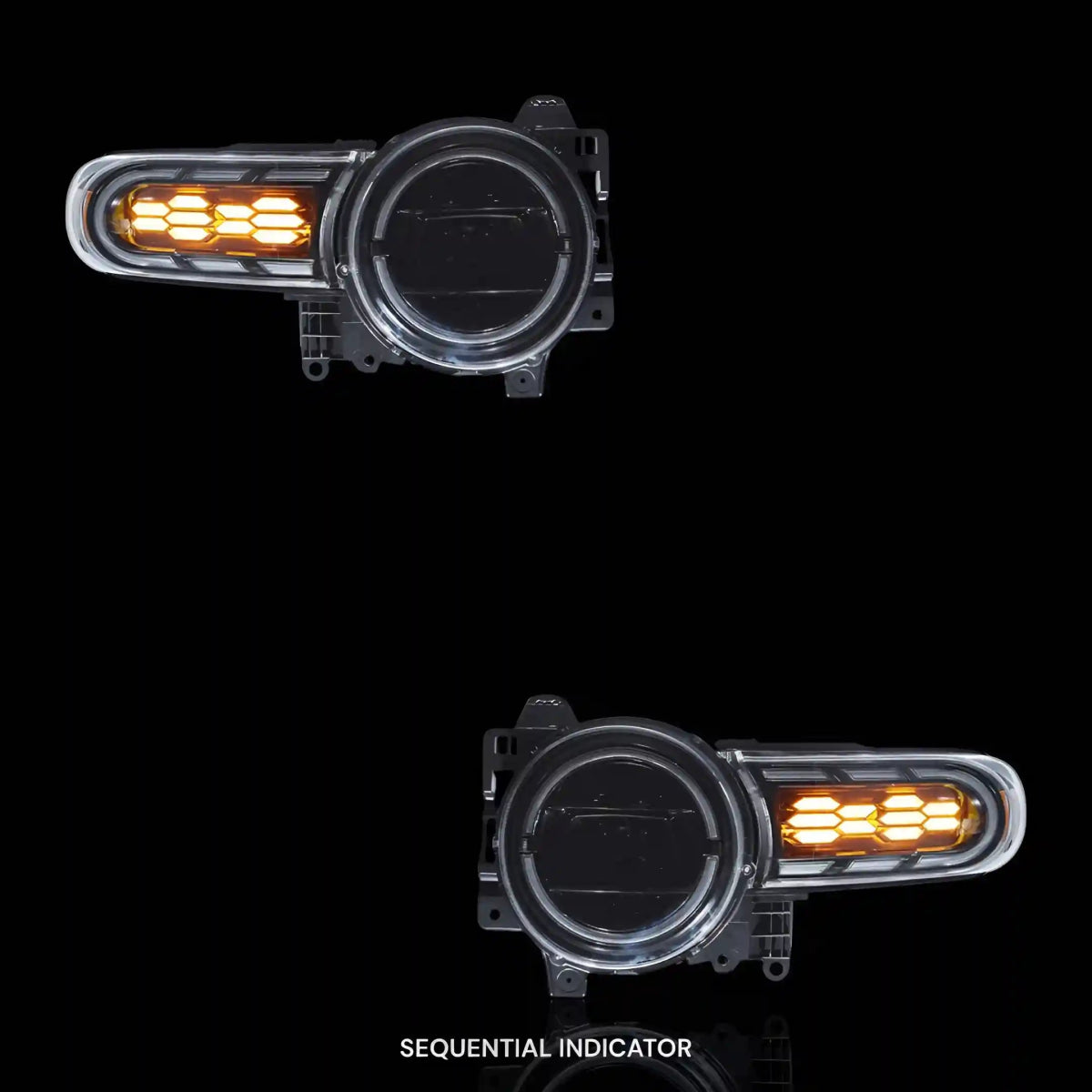 Sequential Projector Headlights – Fits Toyota FJ Cruiser (2007 - 2017) | LH + RH Pair - Blckline Automotive