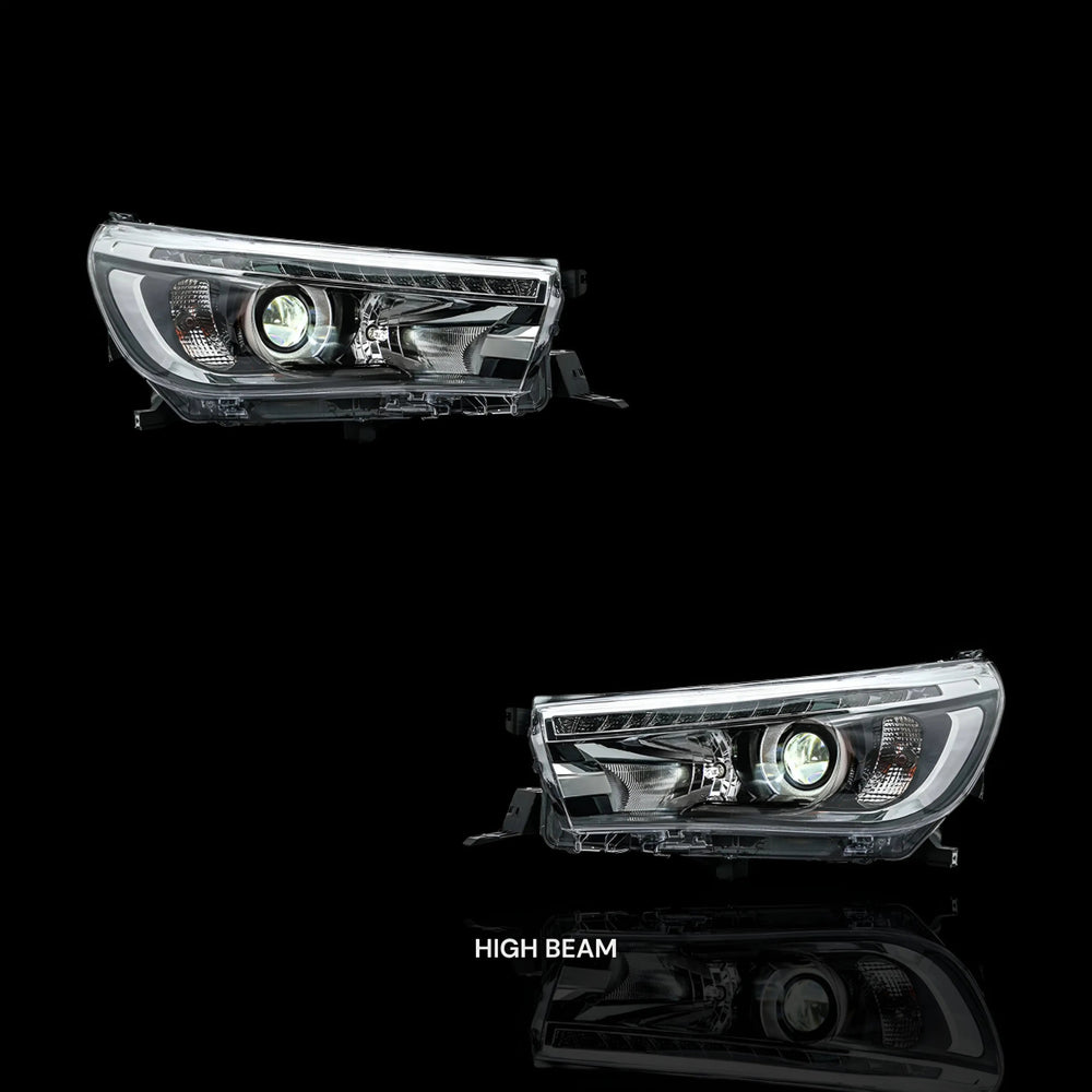 
                  
                    Sequential Projector Headlights – Fits Toyota Hilux N80 (2015–2024) | LH + RH Pair - Blckline Automotive
                  
                