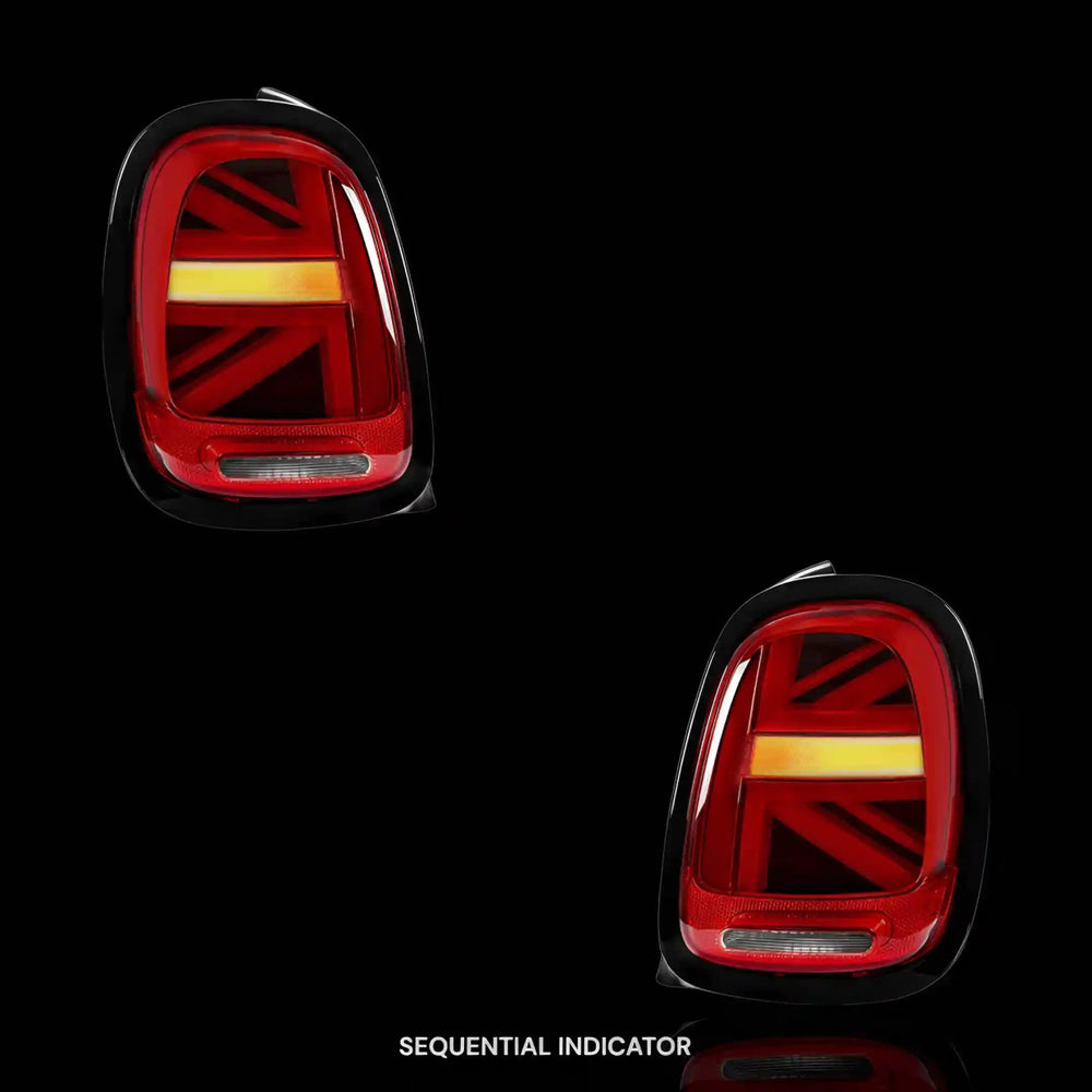 
                  
                    Sequential Red Black LED Tail Lights – Fits Mini Cooper F55 / F56 / F57 (2014 - 2018) | LH + RH Pair - Blckline Automotive
                  
                