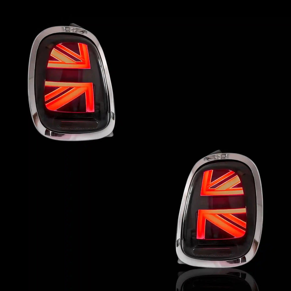 Sequential Red Chrome LED Tail Lights – Fits Mini Cooper F55 / F56 / F57 (2014 - 2018) | LH + RH Pair - Blckline Automotive