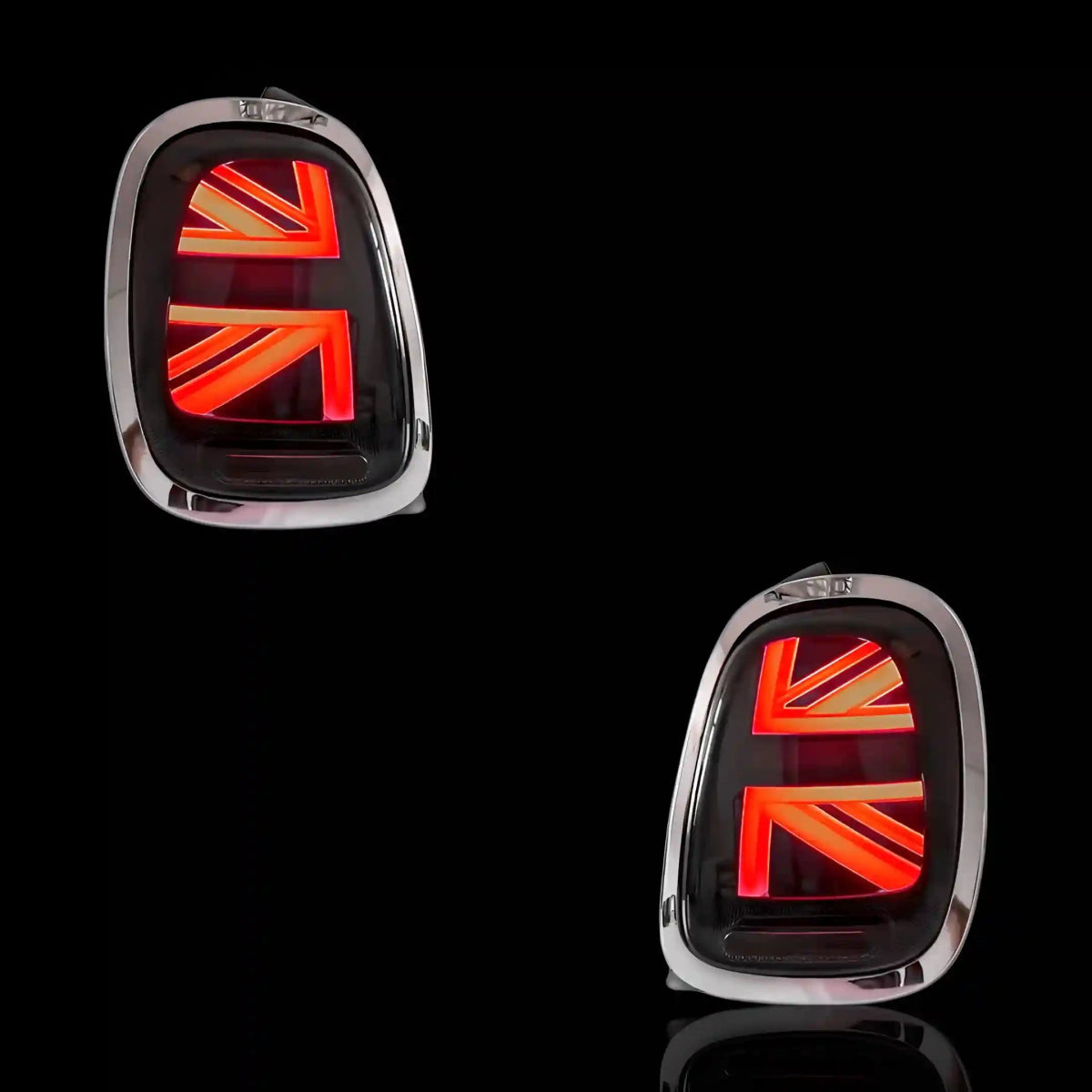 Sequential Red Chrome LED Tail Lights – Fits Mini Cooper F55 / F56 / F57 (2014 - 2018) | LH + RH Pair - Blckline Automotive