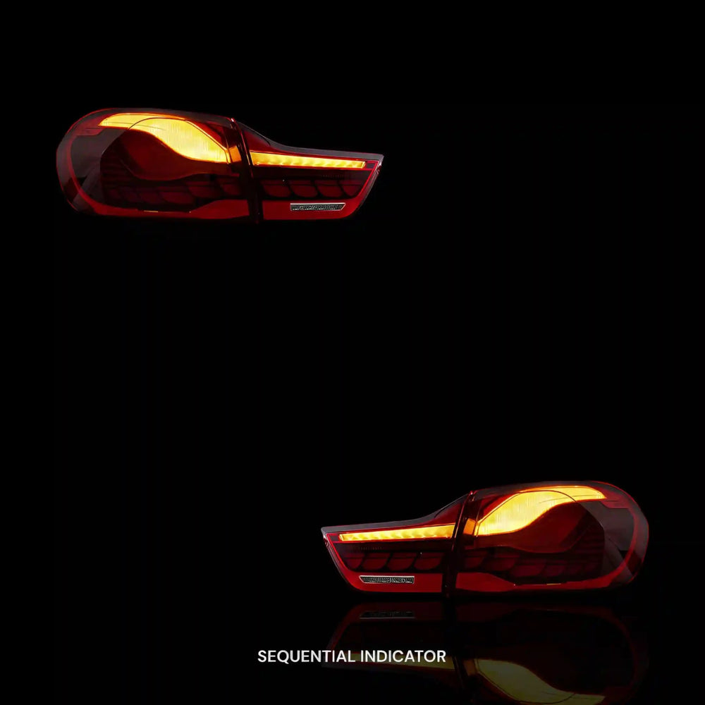 
                  
                    Sequential Red Full LED Tail Lights – Fits BMW 4 - Series F32 / F33 / F36 / F82 / F83 (2014 - 2020) | LH + RH Pair - Blckline Automotive
                  
                