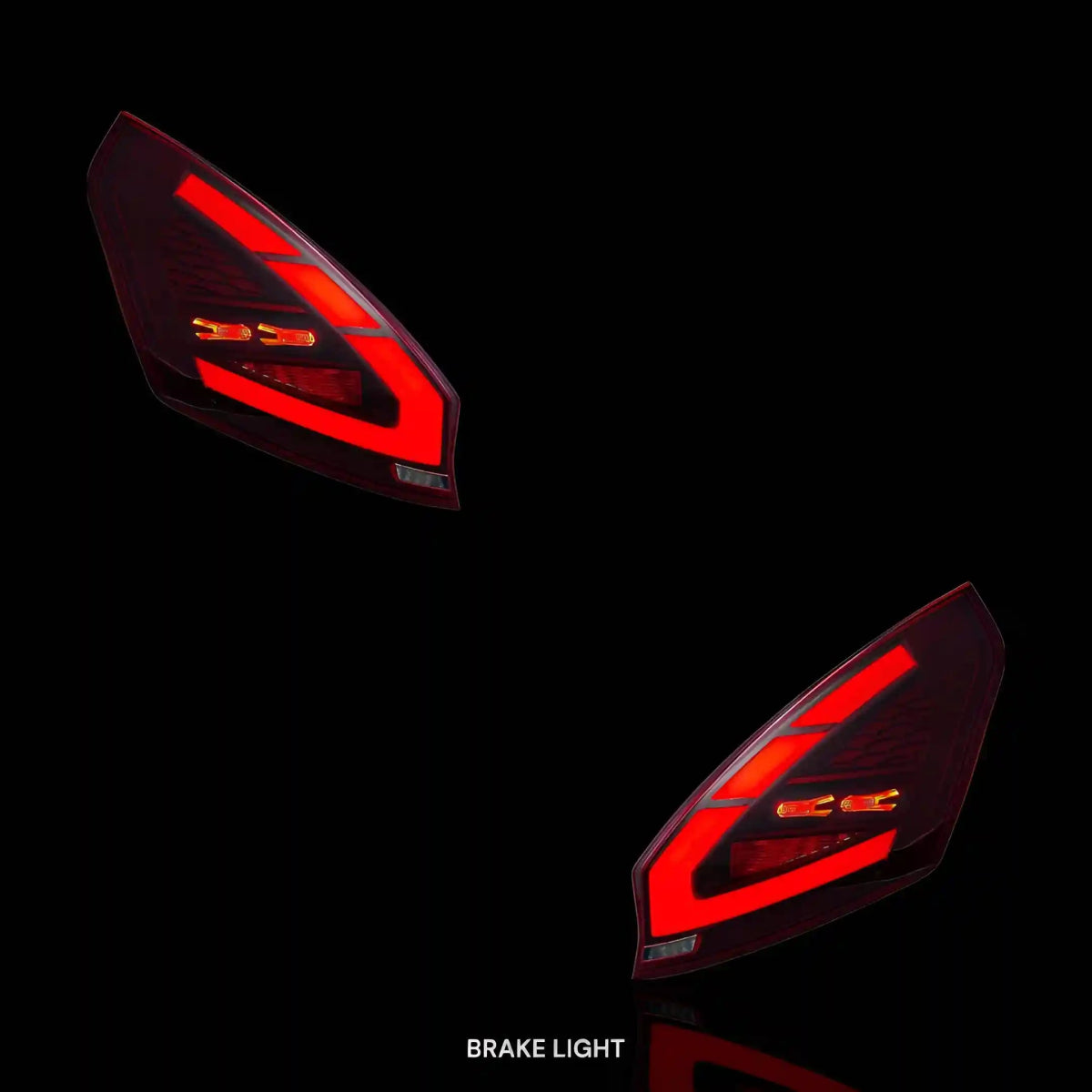 Sequential Red Full LED Tail Lights – Fits Ford Fiesta WS / WT / WZ (2008 - 2019) | LH + RH Pair - Blckline Automotive