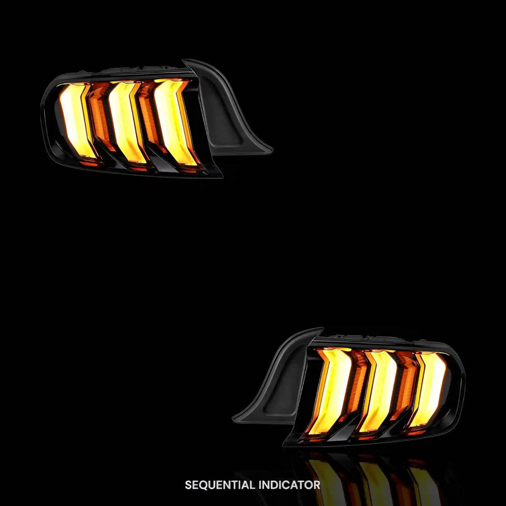
                  
                    Sequential Red Full LED Tail Lights – Fits Ford Mustang FM / FN (2015 - 2021) | LH + RH Pair - Blckline Automotive
                  
                