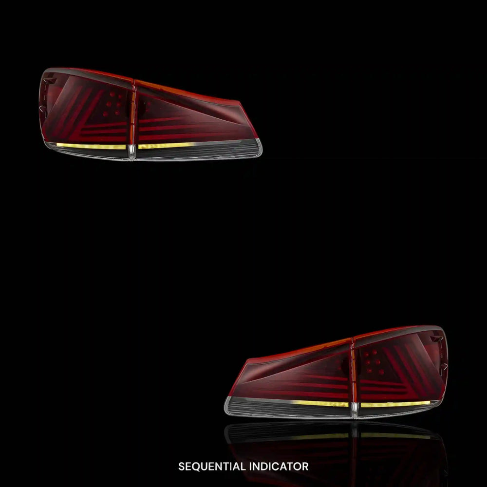 
                  
                    Sequential Red Full LED Tail Lights – Fits Lexus IS - F USE20 (2008 - 2012) | LH + RH Pair - Blckline Automotive
                  
                