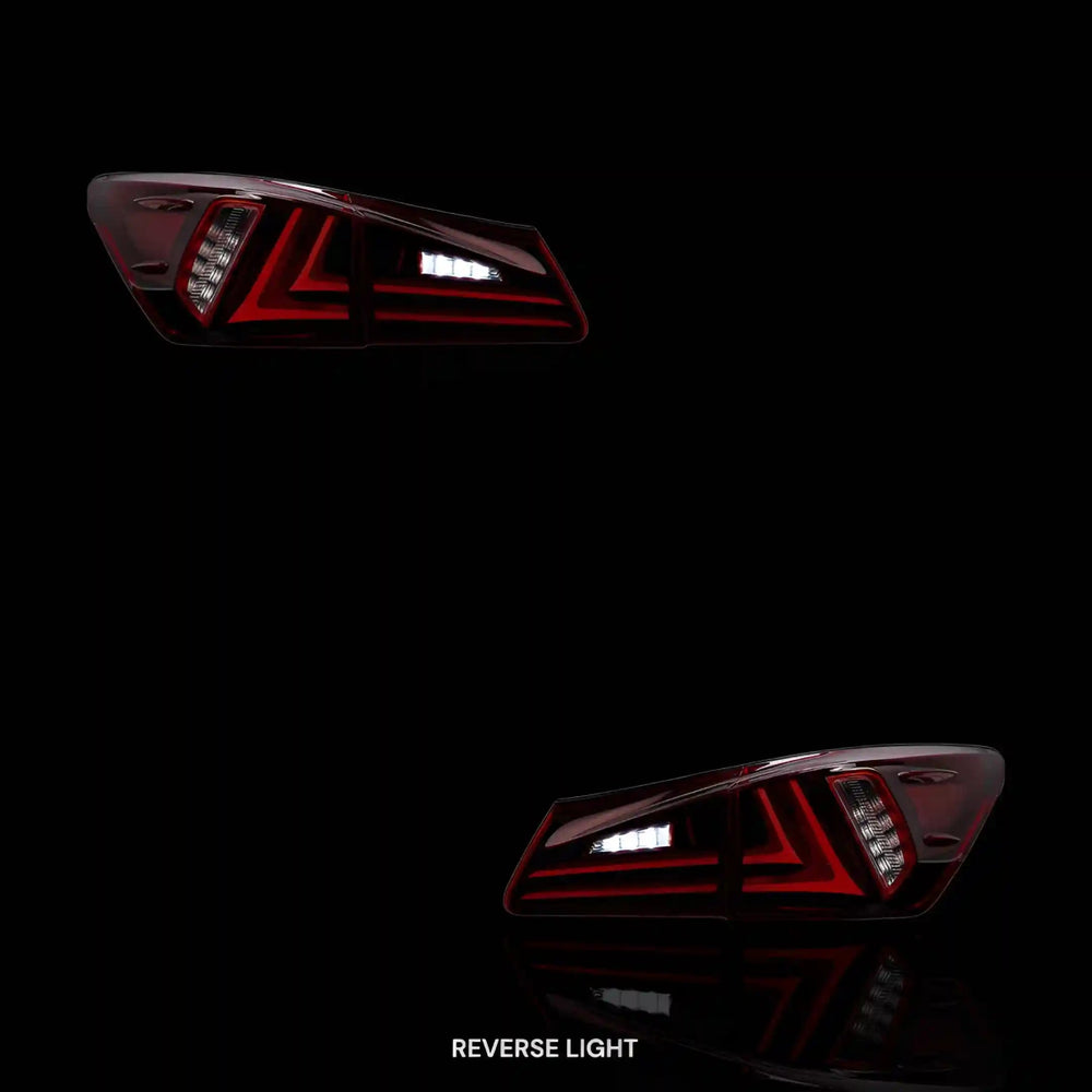 
                  
                    Sequential Red Full LED Tail Lights – Fits Lexus IS250 GSE20 / GSE30 (2006 - 2013) | LH + RH Pair - Blckline Automotive
                  
                