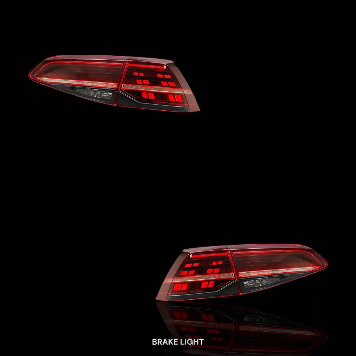 Sequential Red Full LED Tail Lights – Fits Volkswagen Golf MK7 (2013 - 2019) | LH + RH Pair - Blckline Automotive