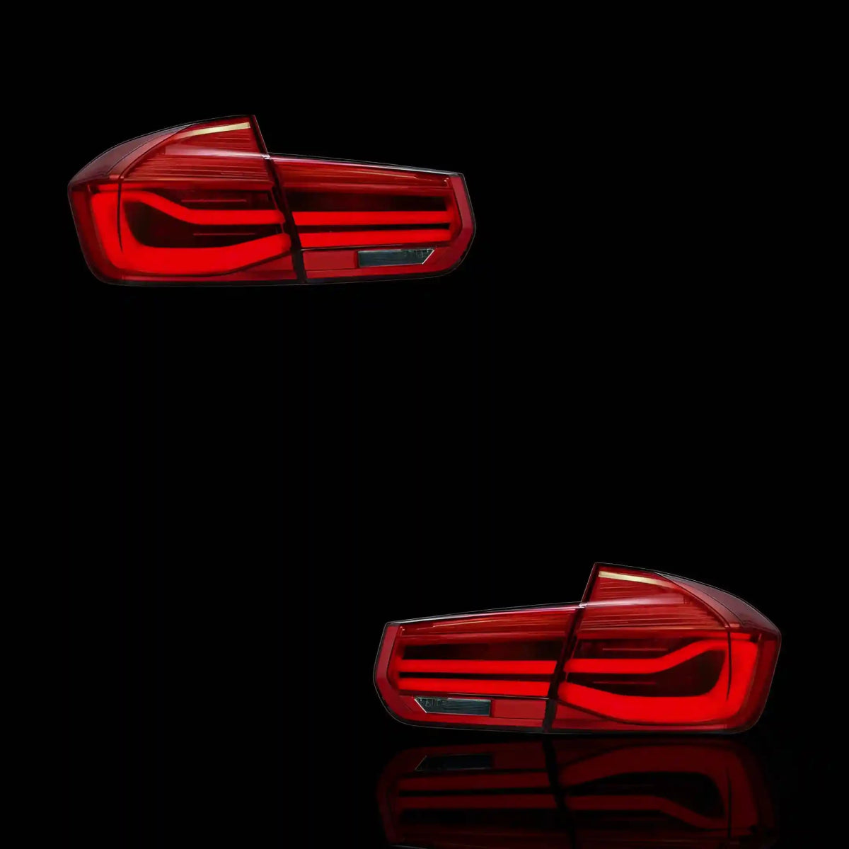 Sequential Red LED Tail Lights – Fits BMW 3 - Series F30 / F80 / M3 (2012 - 2019) | LH + RH Pair - Blckline Automotive