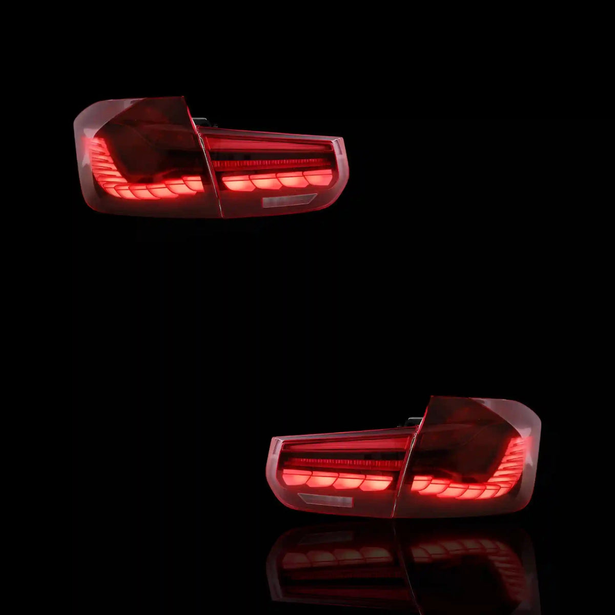 Sequential Red LED Tail Lights – Fits BMW 3 - Series F30 / F80 / M3 (2012 - 2019) | LH + RH Pair - Blckline Automotive