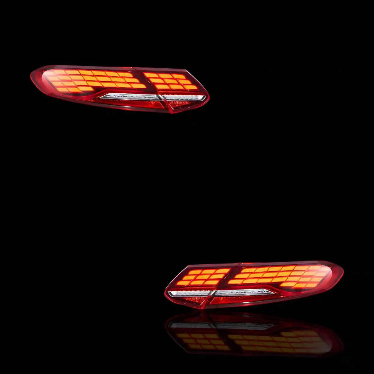 Sequential Red LED Tail Lights – Fits Mercedes - Benz C - Class W205 (2016 - 2021) | LH + RH Pair - Blckline Automotive